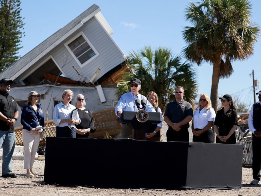 Biden Unveils $612 Million in Post-Hurricane Aid on Florida Trip --[Reported by Umva mag]