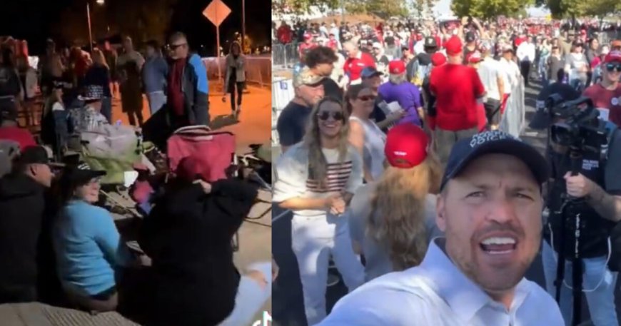 WATCH: Rallygoers Line Up and Wait Overnight to See Trump Speak in Prescott Valley, Arizona – Crowd is MASSIVE --[Reported by Umva mag]