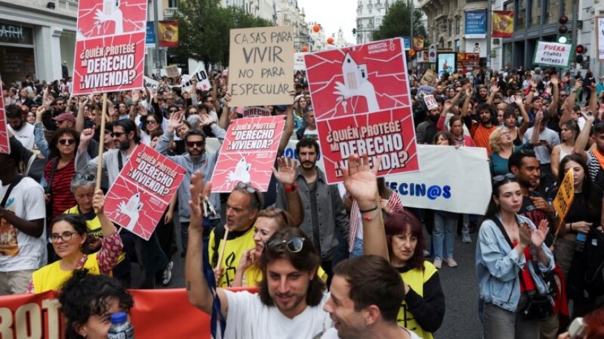 Thousands march in Spain to demand affordable housing --[Reported by Umva mag]