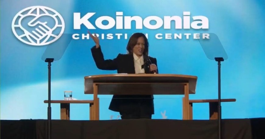 “Joy Cometh in the Mornin!” – Kamala Harris Panders to Black Church From the Pulpit in Cringiest Video Yet! --[Reported by Umva mag]