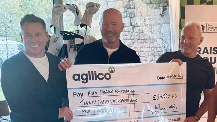 Alan Shearer Foundation receives £23,500 boost from Agilico’s Great North Run efforts --[Reported by Umva mag]