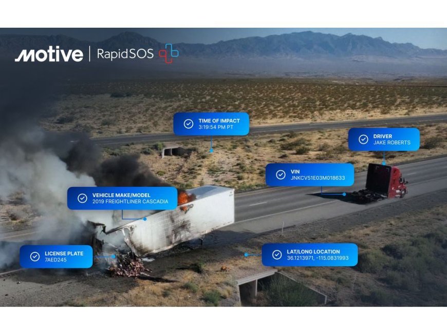 Motive Launches First-Of-Its-Kind First Responder Service for Commercial Vehicle Drivers To Get Life-Saving Assistance Faster --[Reported by Umva mag]