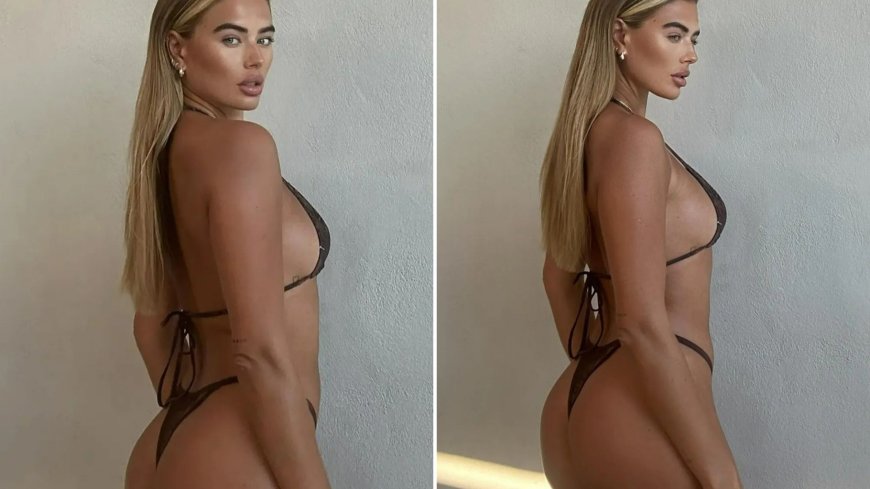 Arabella Chi stuns as she flashes her bum in thong bikini after revealing new boyfriend --[Reported by Umva mag]