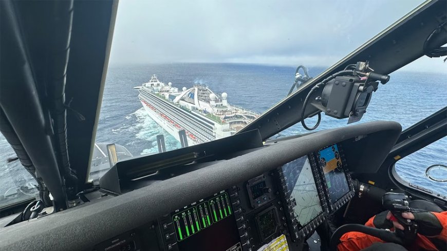 Coast Guard hoists ill man from cruise ship nearly 170 miles from California coast --[Reported by Umva mag]